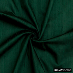 Bottle Green 100% Pure Silk Fabric By The Yard