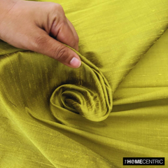 Chartreuse 100% Pure Silk Dupioni Fabric By The Yard