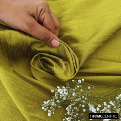Chartreuse 100% Pure Silk Dupioni Fabric By The Yard