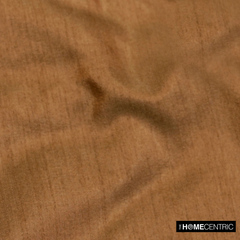 Dark Tan Art Silk / Faux Silk Fabric By The Yard