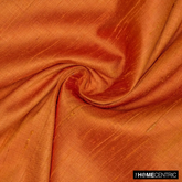 Saffron Orange 100% Pure Silk Fabric By The Yard