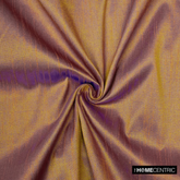Gold And Purple Faux Silk Fabric By The Yard