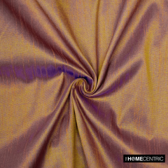 Gold And Purple Faux Silk Fabric By The Yard