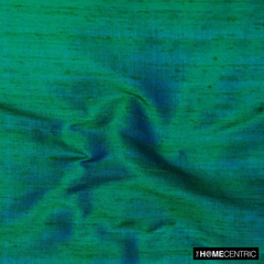 Peacock 100% Pure Silk Dupioni Fabric By The Yard