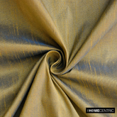 Gold And Turquoise Blue Faux Silk Fabric By The Yard