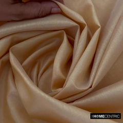 Light Beige Art Silk / Faux Silk Fabric By The Yard