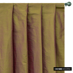 Lime Green And Pink Art Silk / Faux Silk Fabric By The Yard