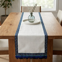 Blue Silk Decorative Table Runners - Millistellar