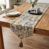 Merlin - Grey Satin Decorative Table Runner