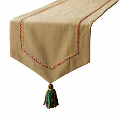 Jute Vibes - Beige Jute & Cotton Decorative Table Runners