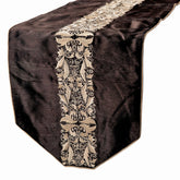 Maahru - Brown Silk Decorative Table Runners