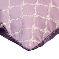 Lavender Tea - Lavender Jacquard Throw Pillow Cover