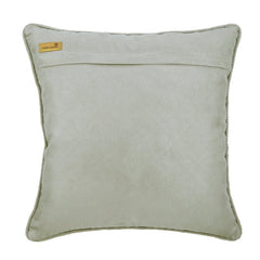 Florastic Lattice - Gray Jacquard Silk Decorative Euro Sham