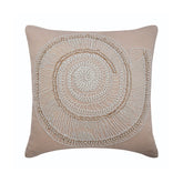 Lazy Snail - Beige Cotton Linen Throw Pillow Cover