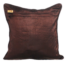 Classic Gold Damask - Brown Velvet Decorative Euro Sham