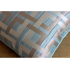 Opulence - Teal Blue Jacquard Weave Decorative Euro Sham