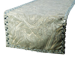 Timothy - Silver Jacquard Decorative Table Runner
