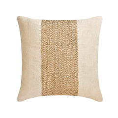 Linen Memories - Natural Beige Cotton Linen Throw Pillow Cover