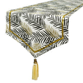 Panra - Black Cotton Decorative Table Runner