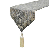 Silvery Stardust - Silver Jacquard Decorative Table Runner