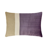 Purple Silk Essence Lumbar Pillow Cover