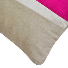 Fuchsia Silk Essence - Fuchsia Pink Silk Lumbar Pillow Cover