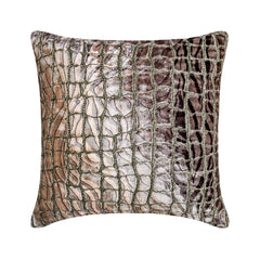 Safari Mirage - Brown Velvet Throw Pillow Cover