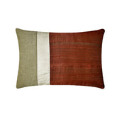 Rust Silk Essence Lumbar Pillow Cover