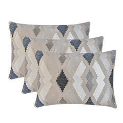 Stitch Story - Beige Linen Lumbar Pillow Cover