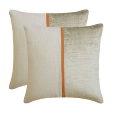Cozy Cord Beige - Beige Corduroy & Linen Throw Pillow Cover