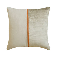 Cozy Cord Beige Throw Pillow Cover