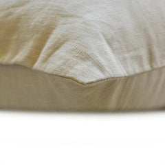 Cozy Cord Beige - Beige Corduroy & Linen Throw Pillow Cover
