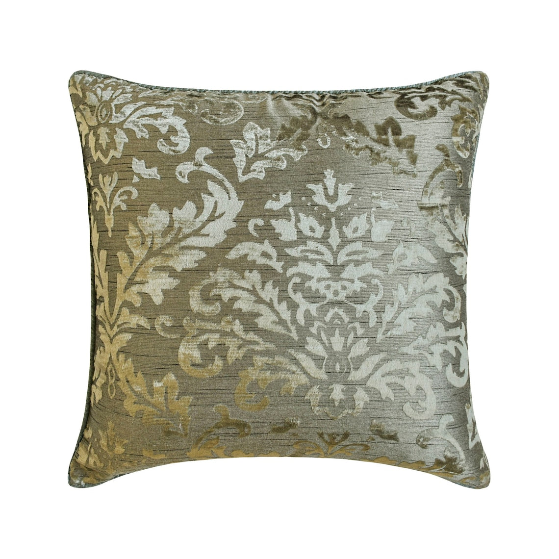 Damask Frost Throw Pillow Cover
