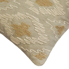 Eco Loom - Beige Linen Throw Pillow Cover