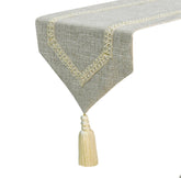Pearl Coast - Beige Jute Decorative Table Runner