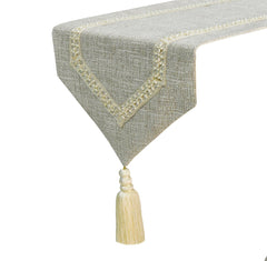 Pearl Coast - Beige Jute Decorative Table Runner
