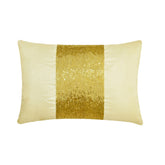 Glittering Gold Lumbar Pillow Cover