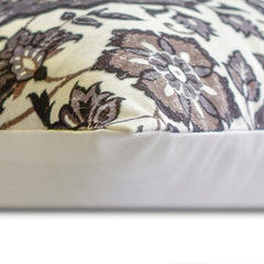 Leila - Gray Velvet Lumbar Pillow Cover