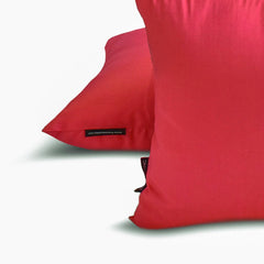 Pink Orange Luxury - Pink & Orange Silk Throw Pillow Cover Pack of 2