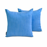 Light Blue Luxury Throw Pillow Cover