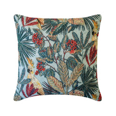 Cockatoo Blue Throw Pillow Cover