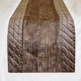 Bourbon Bliss - Velvet Brown Decorative Bed Runner and Pillow Cover