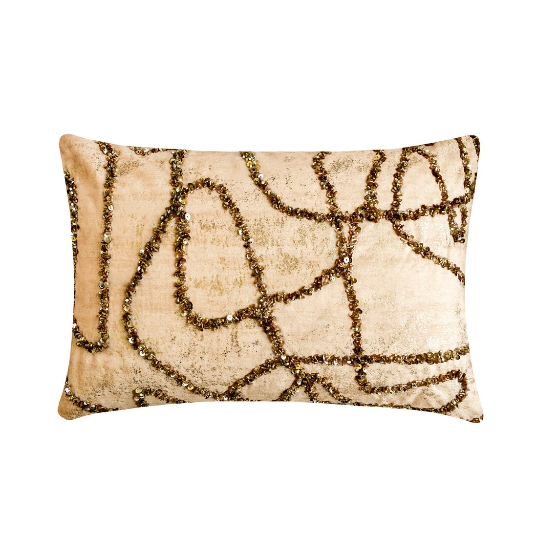 Astral Glow Gold Lumbar Pillow Cover