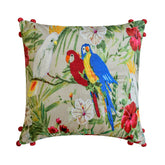 Cockatoo Carnival Throw Pillow Cover