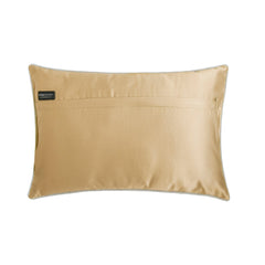 Snowy Gardenia - Beige Velvet Lumbar Pillow Cover