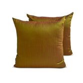 Green & Orange Luxury Throw Pillow Cover