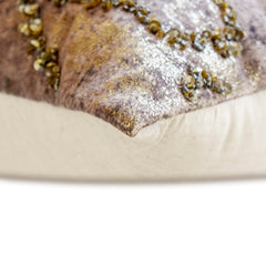 Astral Antique Gold - Gold Jacquard Lumbar Pillow Cover