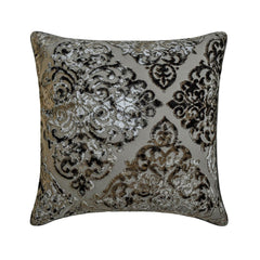 Damask Spell Gray Throw Pillow Cover