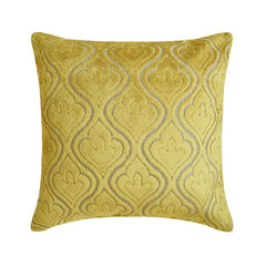Velvet Majestic Chartreuse Throw Pillow Cover