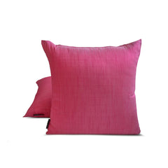 Fuchsia Pink Luxury - Fuchsia Art Silk Throw Pillow Cover Pack of 2